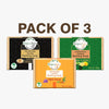 Pack Of 3 (Aloe - Lime + Charcoal Multani Mitti + Haldi Kesar) Bathing Bar