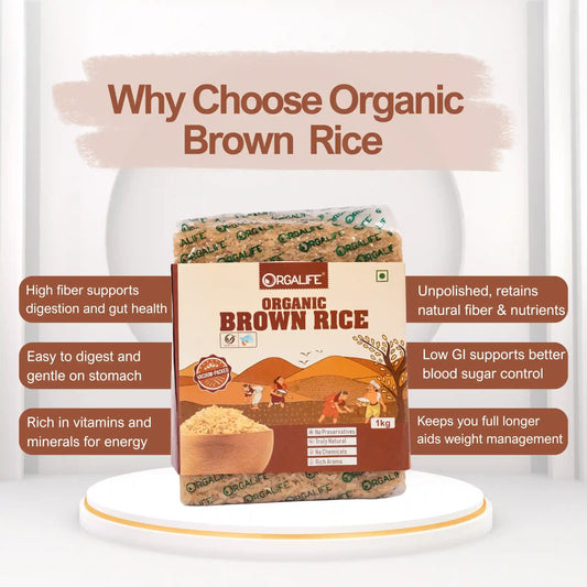 Organic Brown Rice 1kg