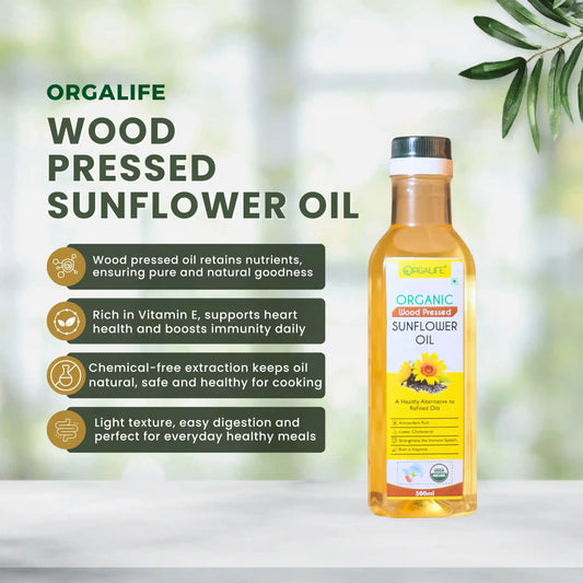 Wood Pressed Sunflower Oil 500ml