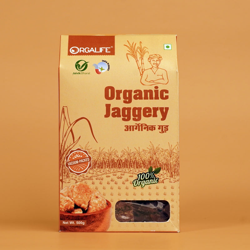 Organic Hard Jaggery 500g Pack of 2