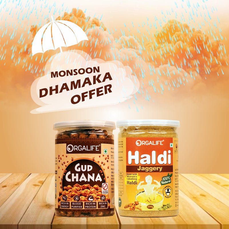 Haldi Jaggery + Gud Chana Combo