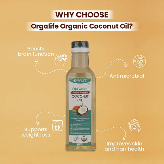 Organic Coconut Oil 500ml - Product Image
