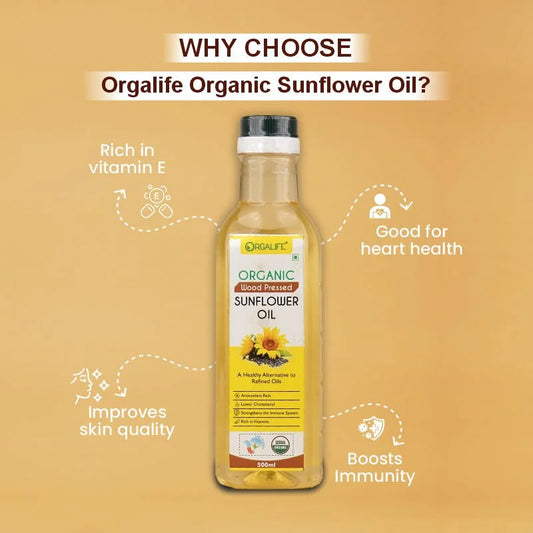 Wood Pressed Sunflower Oil 500ml - Product Image