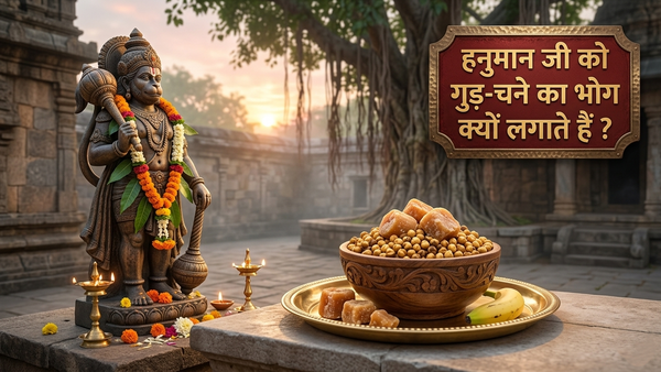 Gud chana Prasad for Hanuman Ji