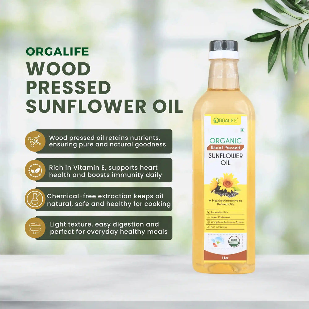 Wood Pressed Sunflower Oil 1ltr