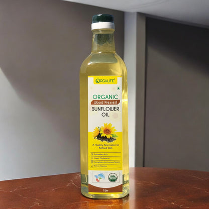 Organic Wood Pressed Sunflower Oil 1ltr
