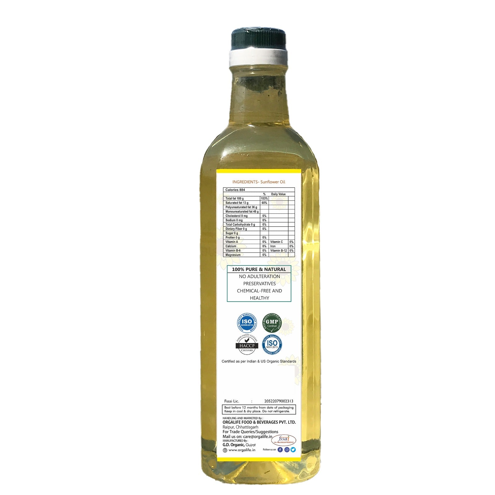Buy Wood Pressed Sunflower Oil at price