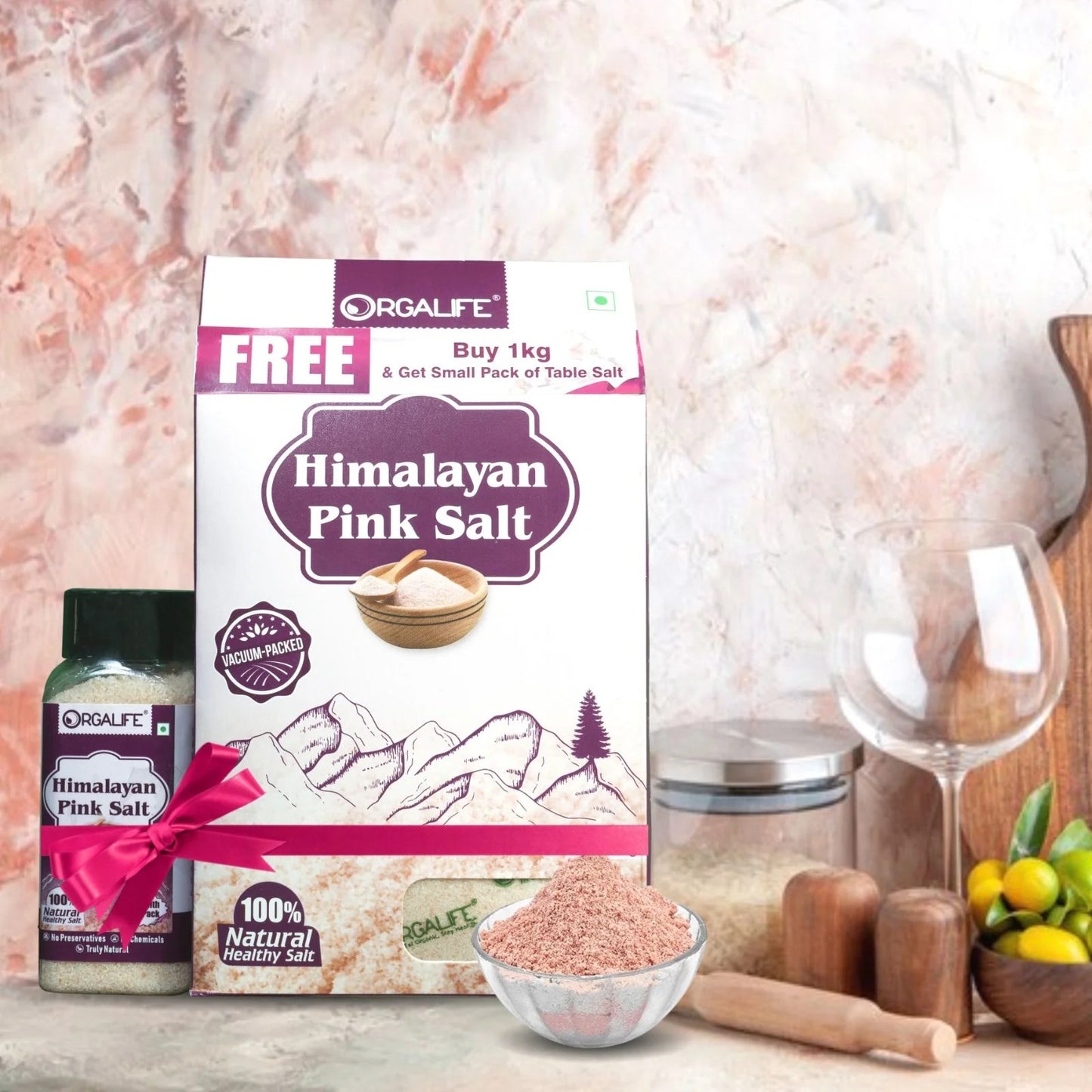 Natural Himalayan Pink Salt 1kg image 0