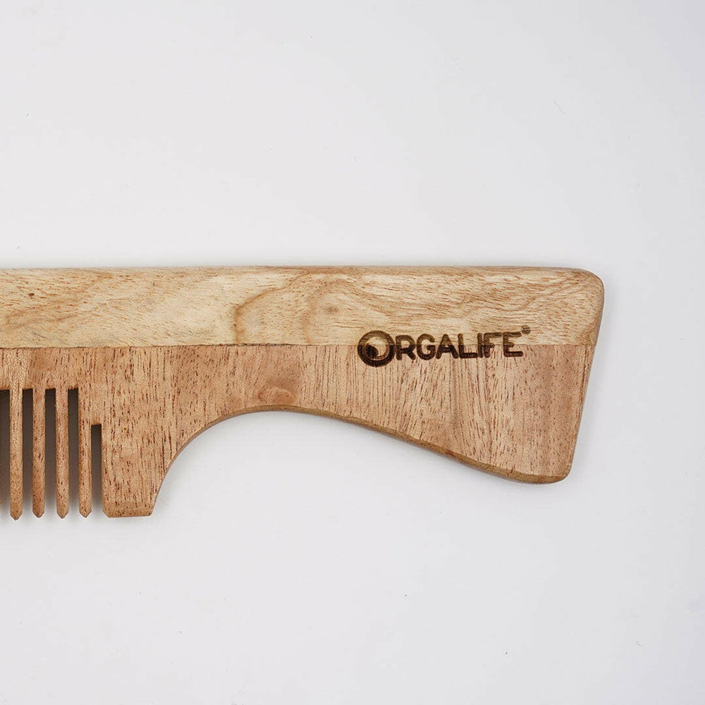 Neem Wood Comb With Handle