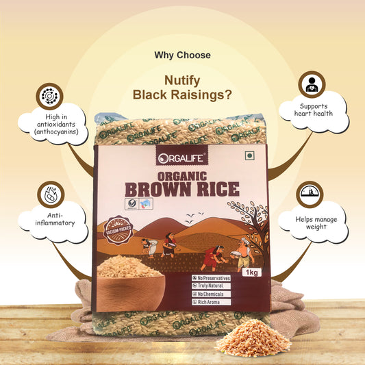 Organic Brown Rice 1kg