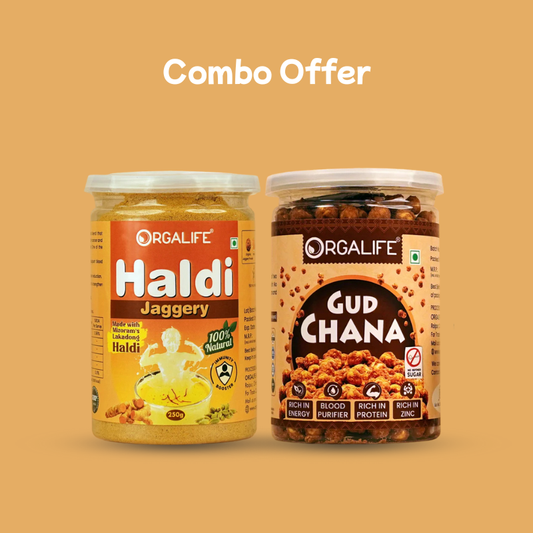 Haldi Jaggery + Gud Chana Combo