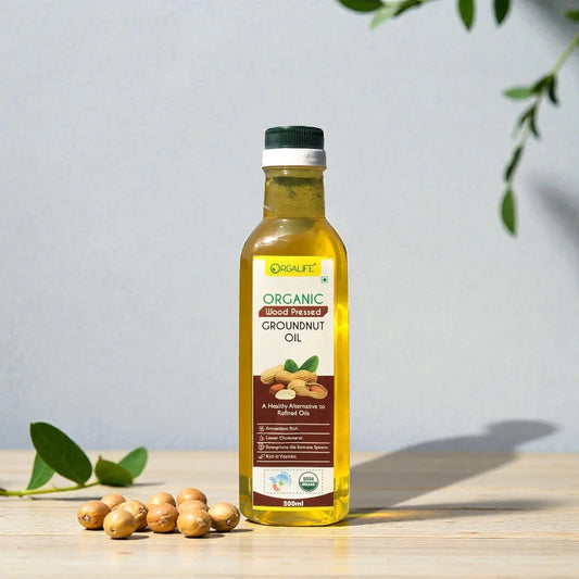Organic Wood-Pressed Groundnut Oil 500ml