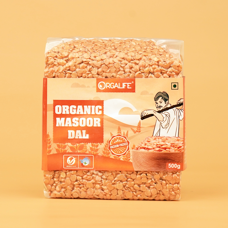 Organic Masoor Dal 500g