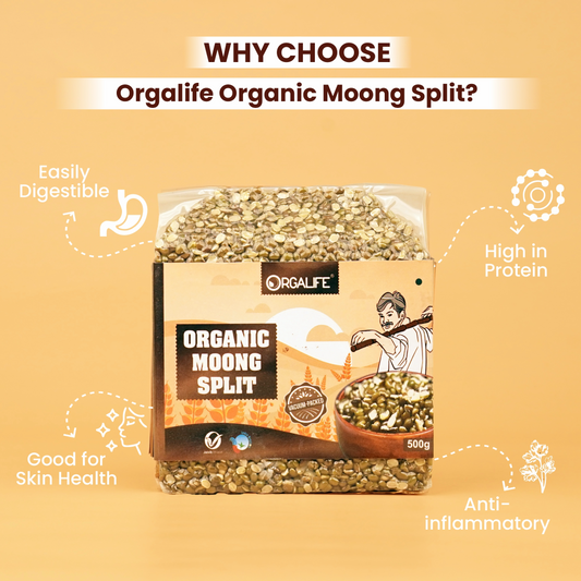 Organic Moong Split 500g