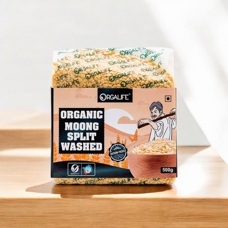 Organic Moong Dal Washed 500g