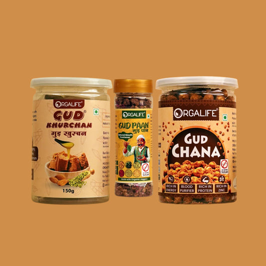 Orgalife Pack of 3 – Gud Mithai | Gud Paan Mouth Freshener | Gud Chana