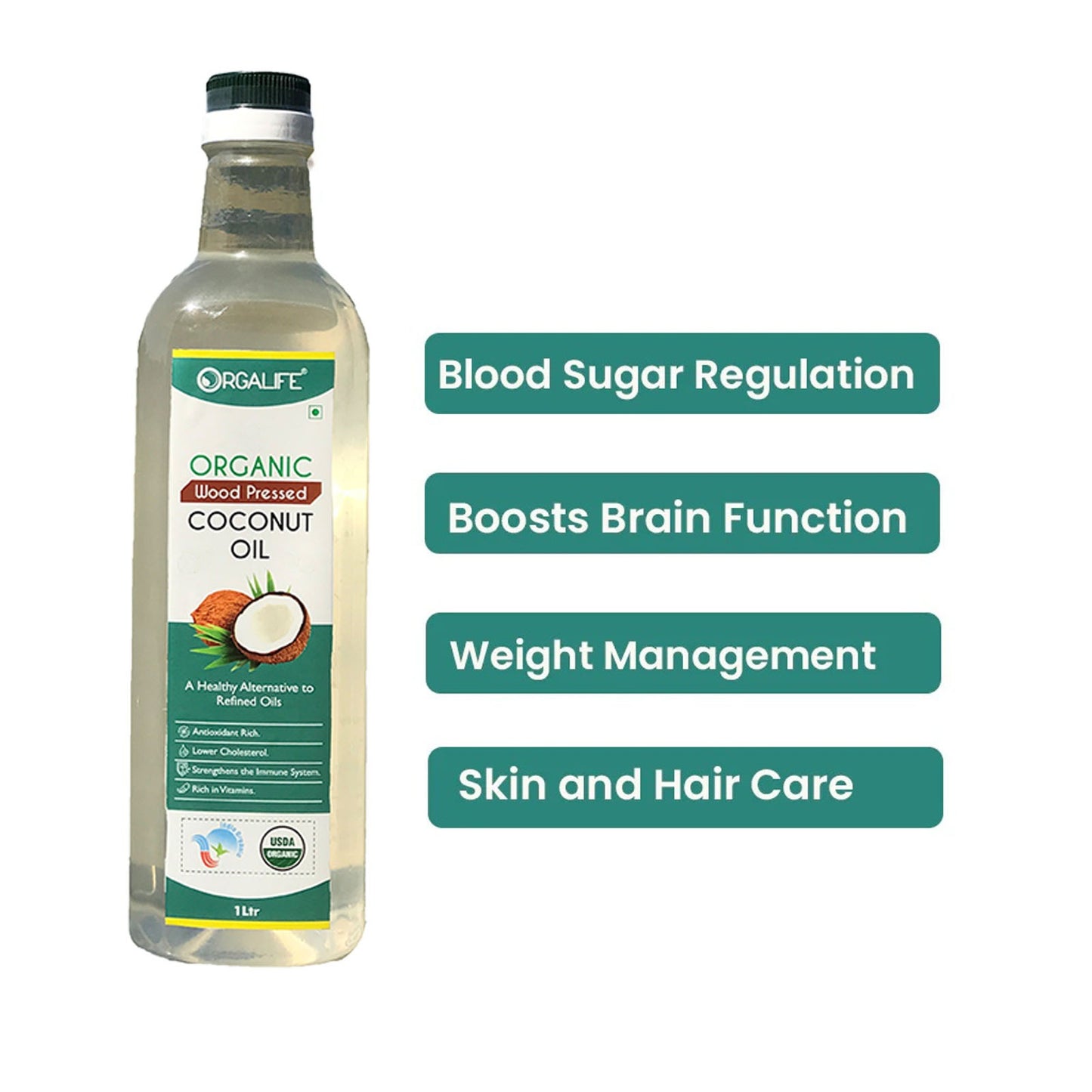 Organic Coconut Oil 1ltr