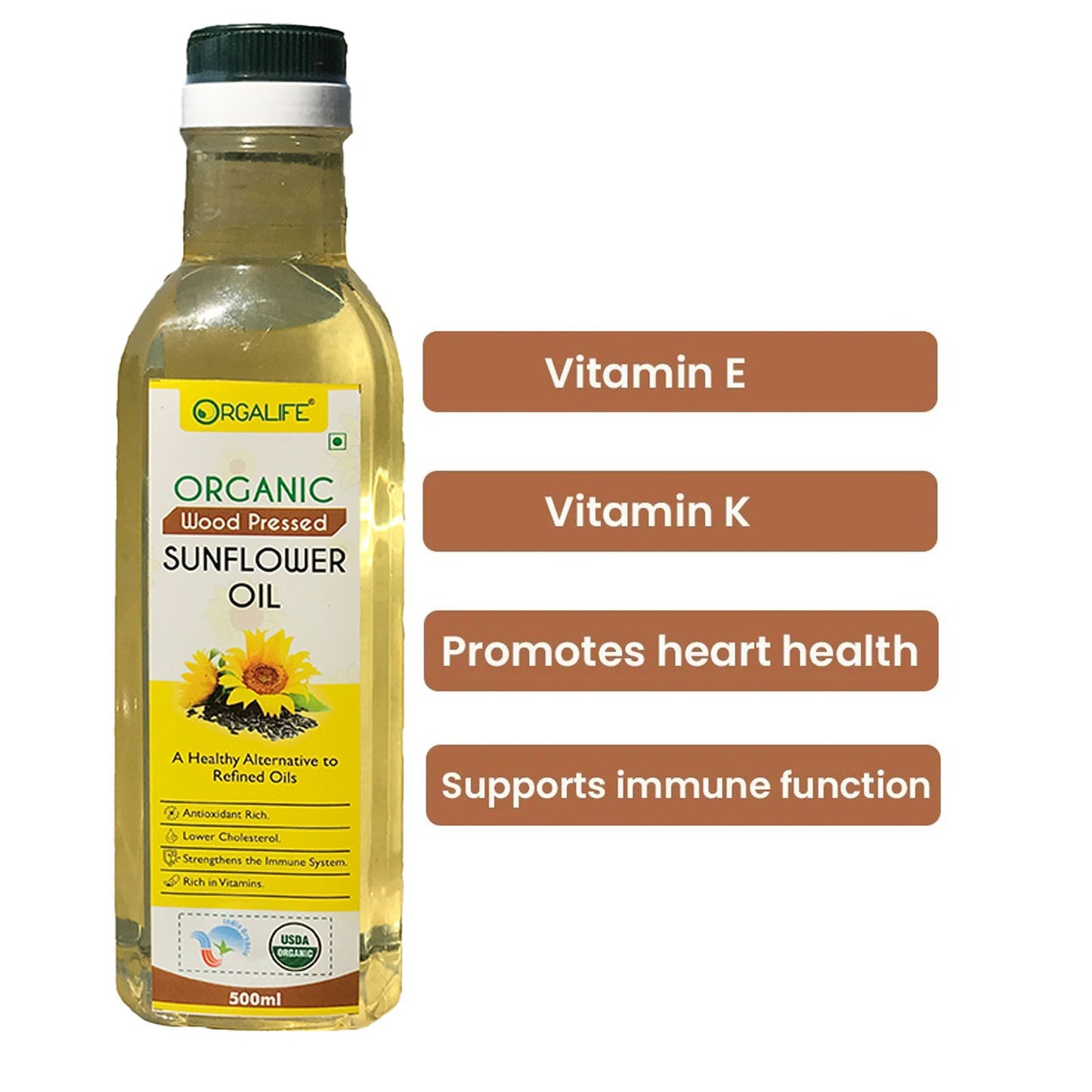 Wood Pressed Sunflower Oil 500ml