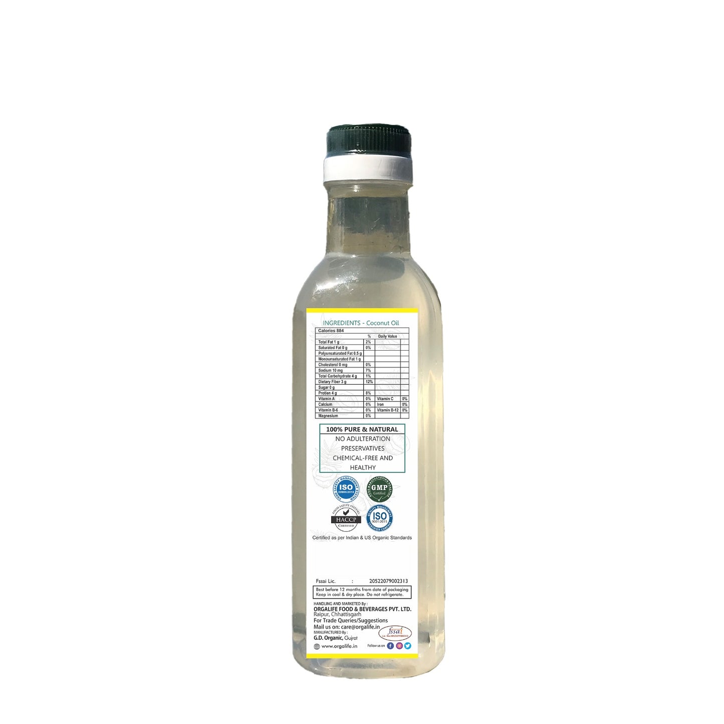 Organic Coconut Oil 500ml