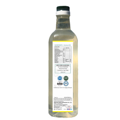 Organic Coconut Oil 1ltr