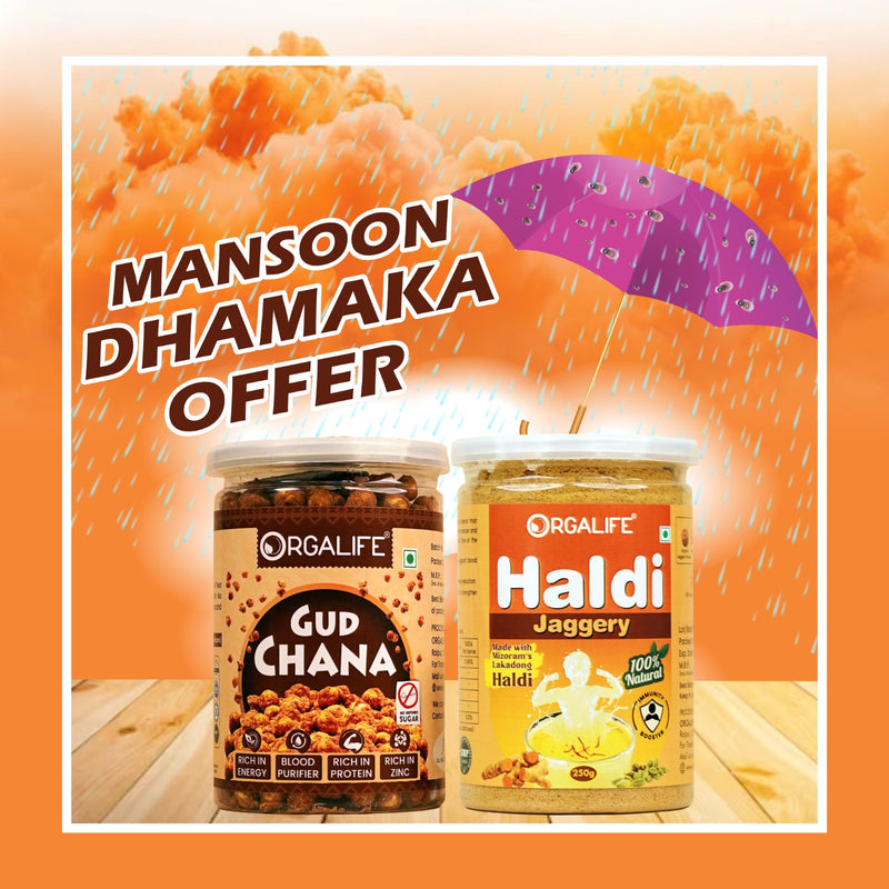 Haldi Jaggery + Gud Chana Combo