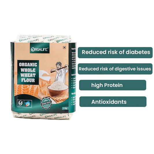 Organic Whole Wheat Flour 1kg image 1