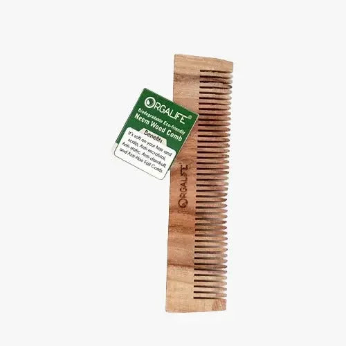 Neem Wood Pocket Comb 1 Piece