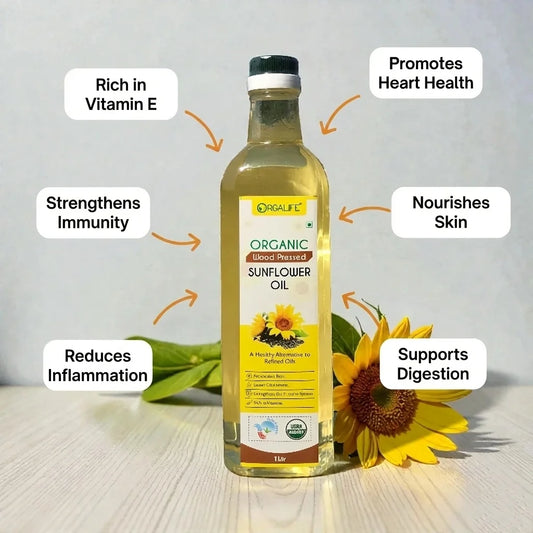 Wood Pressed Sunflower Oil 1ltr - Product Image