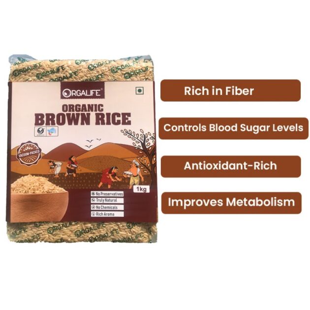 Organic Brown Rice 1kg - Image 2